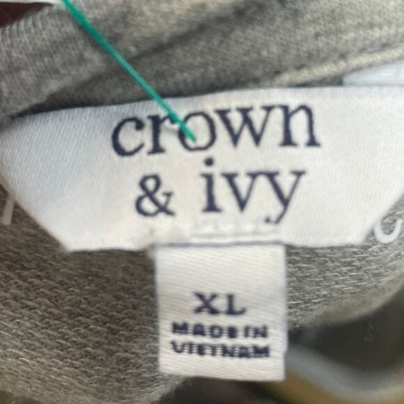 Hand Printed Upcycled Womens XL She Is Me Loved Worthy Enough Bell Sleeve Top - Picture 5 of 5